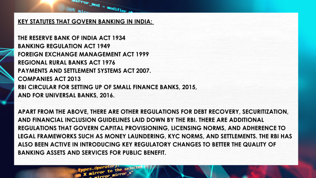 Information about banking licenses in India