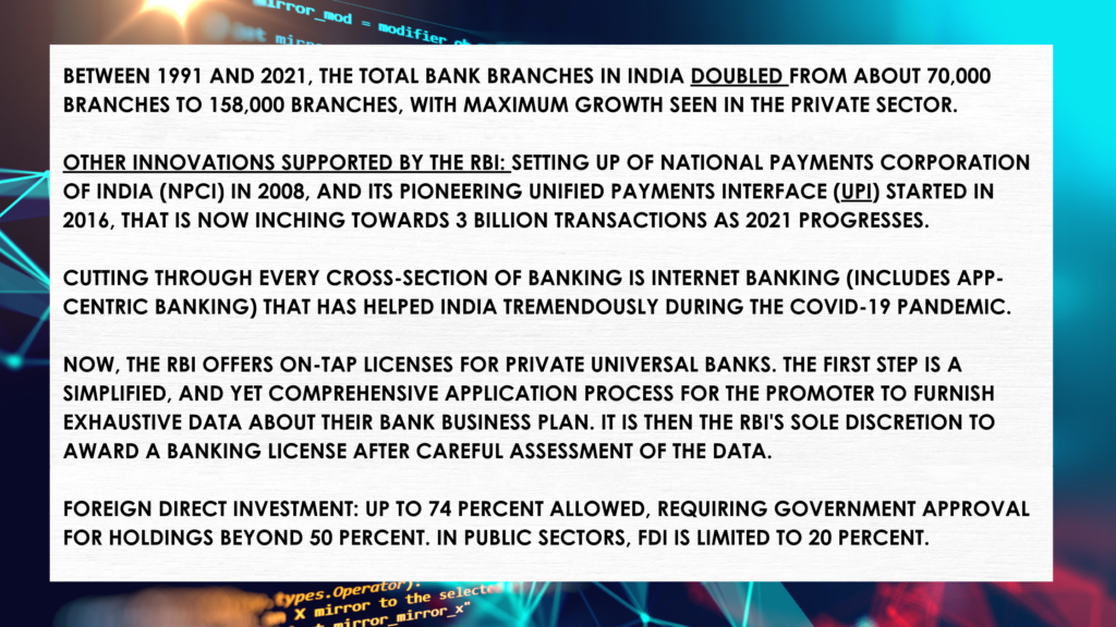 Information about banking licenses in India